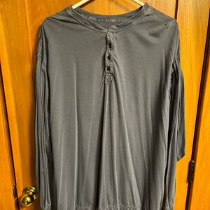 Roundtree & Yorke Blue Long Sleeve Henley